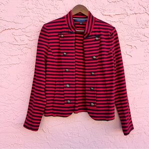 Tommy Hilfiger Striped Jacket Red Blue Nautical